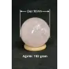 Doğal Pembe Kuvars Dekoratif Küre Sevgi Taşı PK18