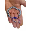 8 mm Doğal Anjelit Taşı Bileklik Makrome Ayarlı 517-2