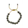 8 Mm Pirit Taşı Bileklik Makrome Ayarlı 525-2