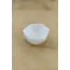 Altıgen Enerji Çanağı Beyaz Selenit Küçük Kase 8cm