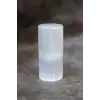 Beyaz Selenit Yoga Meditasyon Reiki Uyumlama Silindiri 8 Cm