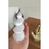 Dekoratif Beyaz Selenit Burgulu Kule