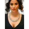 Doğal Akuamarin Kolye 669-5