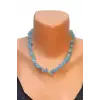 Doğal Akuamarin Kolye Kırıktaş 661-2
