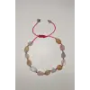 Doğal Akuamarin, Morganit Bileklik, Makrome Ayarlı 640