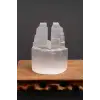 Doğal Beyaz Selenit İkiz Kule 10 CM