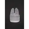 Doğal Beyaz Selenit İkiz Kule 10 CM