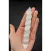 Doğal Beyaz Selenit Spiral Masaj Çubuğu 58SM