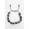 Doğal İyolit Bileklik, Makrome Ayarlı 670-4