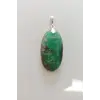 Doğal Krizopras Taşı Gümüş Malzemeli Kolye Ucu 510-12