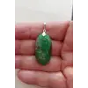 Doğal Krizopras Taşı Gümüş Malzemeli Kolye Ucu 510-12