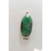 Doğal Krizopras Taşı Gümüş Malzemeli Kolye Ucu 510-12