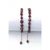 Doğal Lal Garnet Bileklik Makrome Ayarlı 671-4