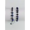 Doğal Lapis Lazuli Bileklik Makrome Ayarlı 417-5