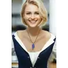 Doğal Lapis Lazuli Kolye Farklı Kesim 318-4