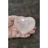 Doğal Pembe Kuvars Kalp Şeklinde Kase 30PKA