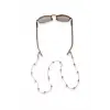Doğal Pembe Kuvars Taşlı Gözlük İpi 129-5