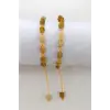 Doğal Sarı Opal Bileklik Makrome Ayarlı 655-3