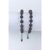Doğal Şungit Bileklik Shungite Makrome Ayarlı 407-4