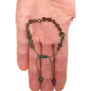 Dragon Blood Jasper Bileklik Makrome Ayarlı 337-3