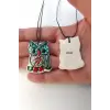 El Yapımı Çini Baykuş Kolye 458
