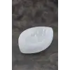 Enerji Çanağı Beyaz Selenit Oval Kase 45OV