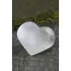 Kalp Kesim Beyaz Selenit Masaj Terapi Taşı