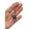Kar Tanesi Obsidyen Taşı Anahtarlık 126-2