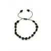 Koyu Yeşil Yıldıztaşı Bileklik Makrome Ayarlı 678-2