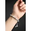 Merlinit Bileklik Dendritli Opal Makrome Ayarlı 546-1
