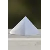 Piramit Kesim Doğal Beyaz Selenit