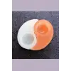 Yin Yang İkili Selenit Mumluk