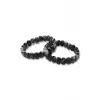 Yoğun Siyah Turmalinli Kuvars Bileklik 322-5