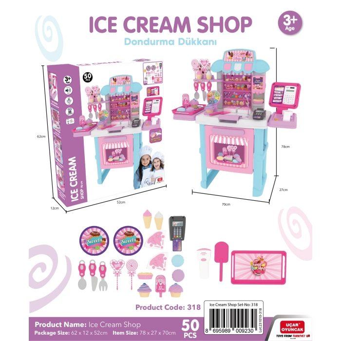 Ice Cream Shop 78cm