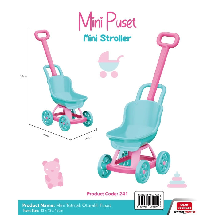 Mini Tutmalı Oturaklı Puset