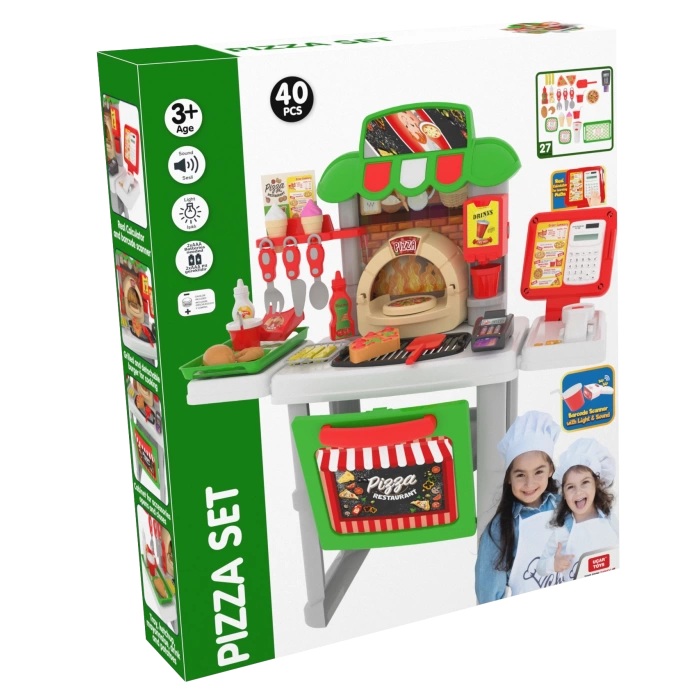 Pizza Restaurant Play set with Cashier (78cm)