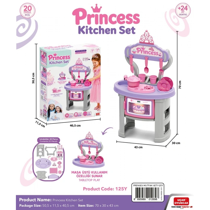 Princess Kitchen Set - Prenses Mutfak Seti