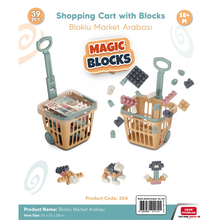 Shopping Cart With Blocks