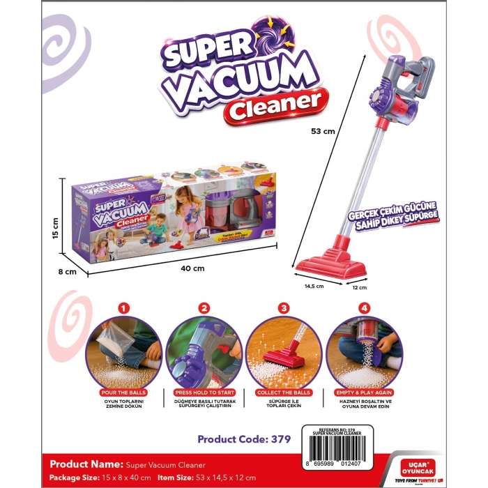 Super Vacuum Cleaner - Çekim Güçlü Süpürge