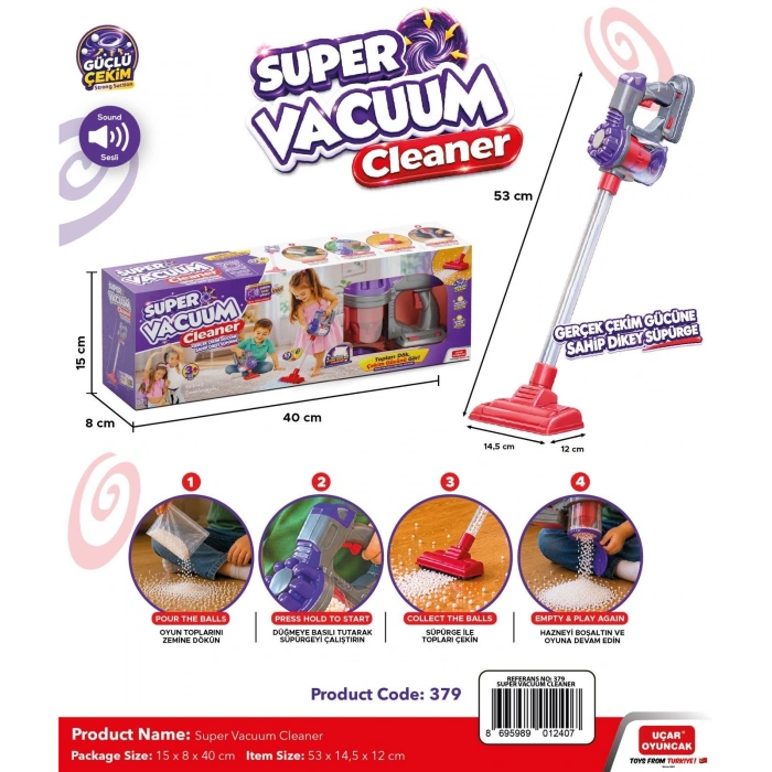 Super Vacuum Cleaner - Çekim Güçlü Süpürge