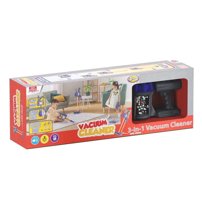 VACUUM CLEANER WITH STAND (BATTERY OPERATED,LIGHTS & SOUND & STAND)