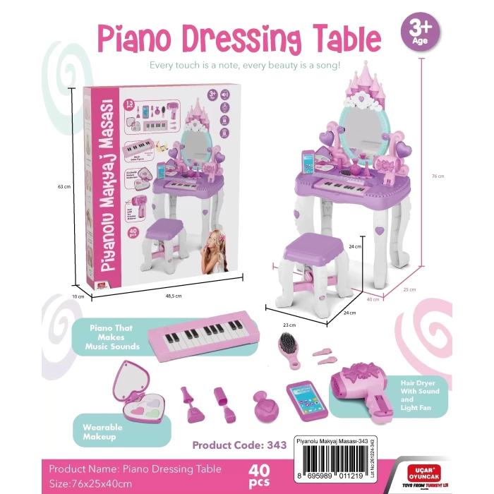 Vanity Set With Piano