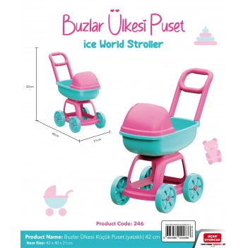 Buzlar Ülkesi Küçük Puset (yataklı) 42 cm