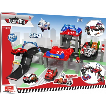 Uçar City 3 - 3 ü 1 arada (80 Parça)