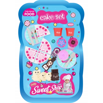 Tableware Food Büyük Pasta ve Tatlı Çeşitleri Seti