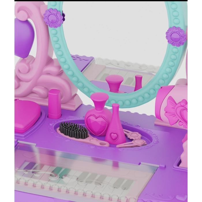 Vanity Set With Piano and Chair