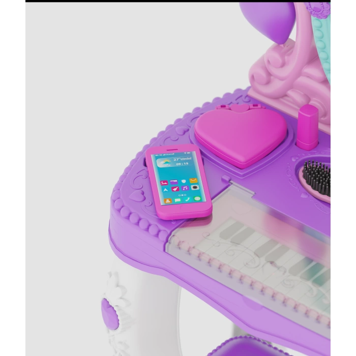 Vanity Set With Piano and Chair