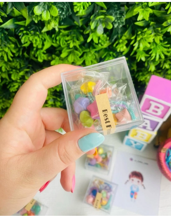 10lu Kendinden Desenli Lastik Toka