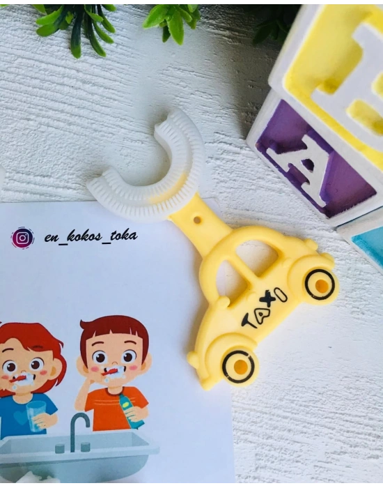 2-6 Yaş Arası Araba Desenli Diş Fırçası