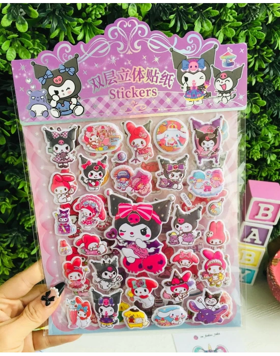 2 Sayfa Kuromi Stickers